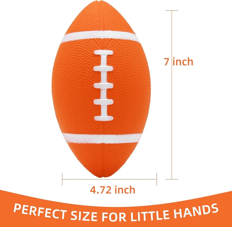 Magicorange Foam Football, 7" Soft Footballs for Kids Toddler Junior Youth, Mini Size Football for Indoor Outdoors - Image 4